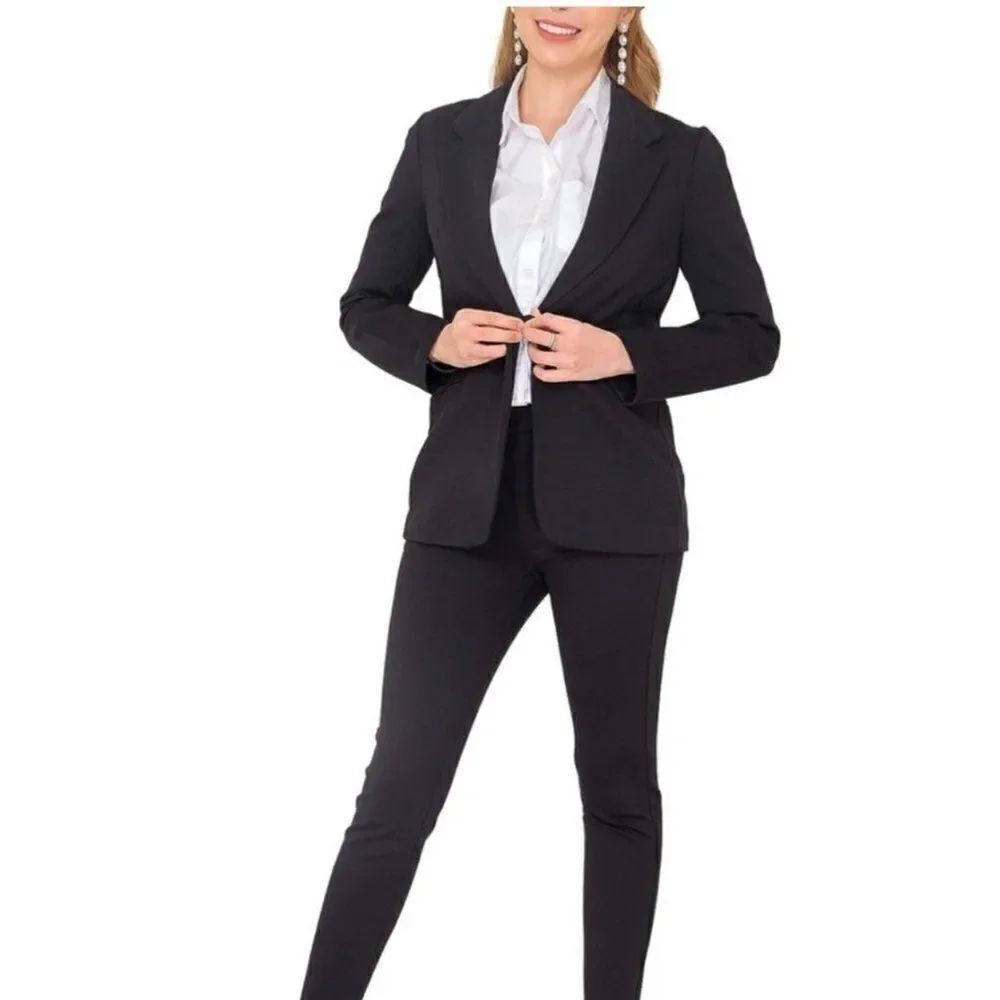 NWT Mary Crafts Woman’s Black One Button Blazer Size 22